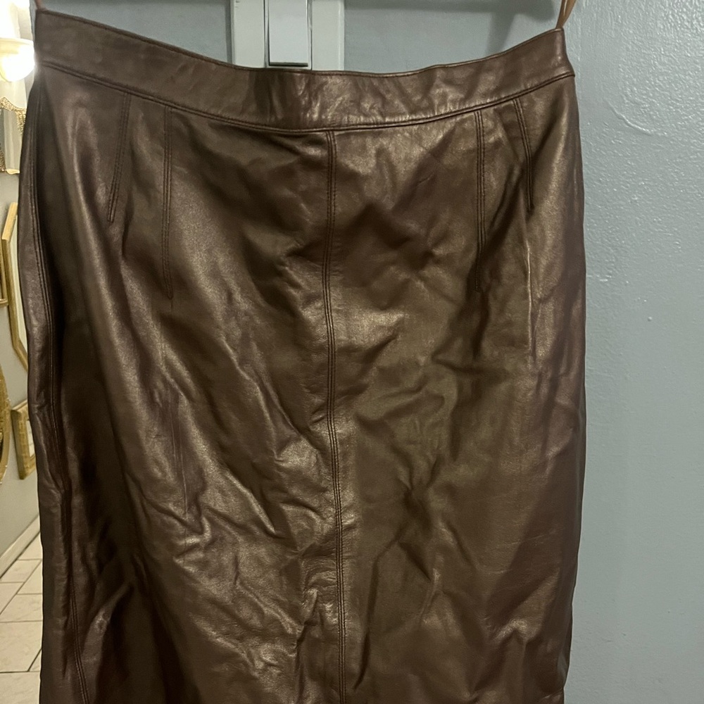 Vintage leather skirt